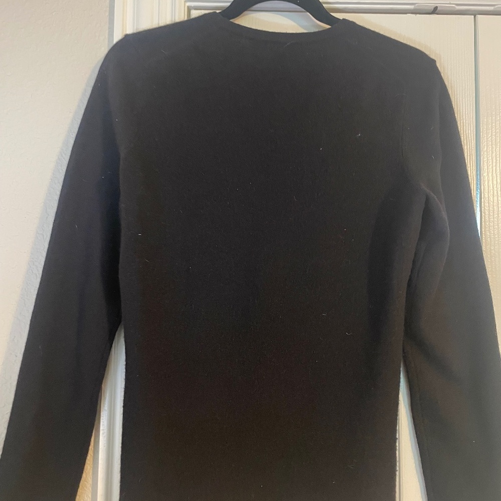 Black cashmere sweater